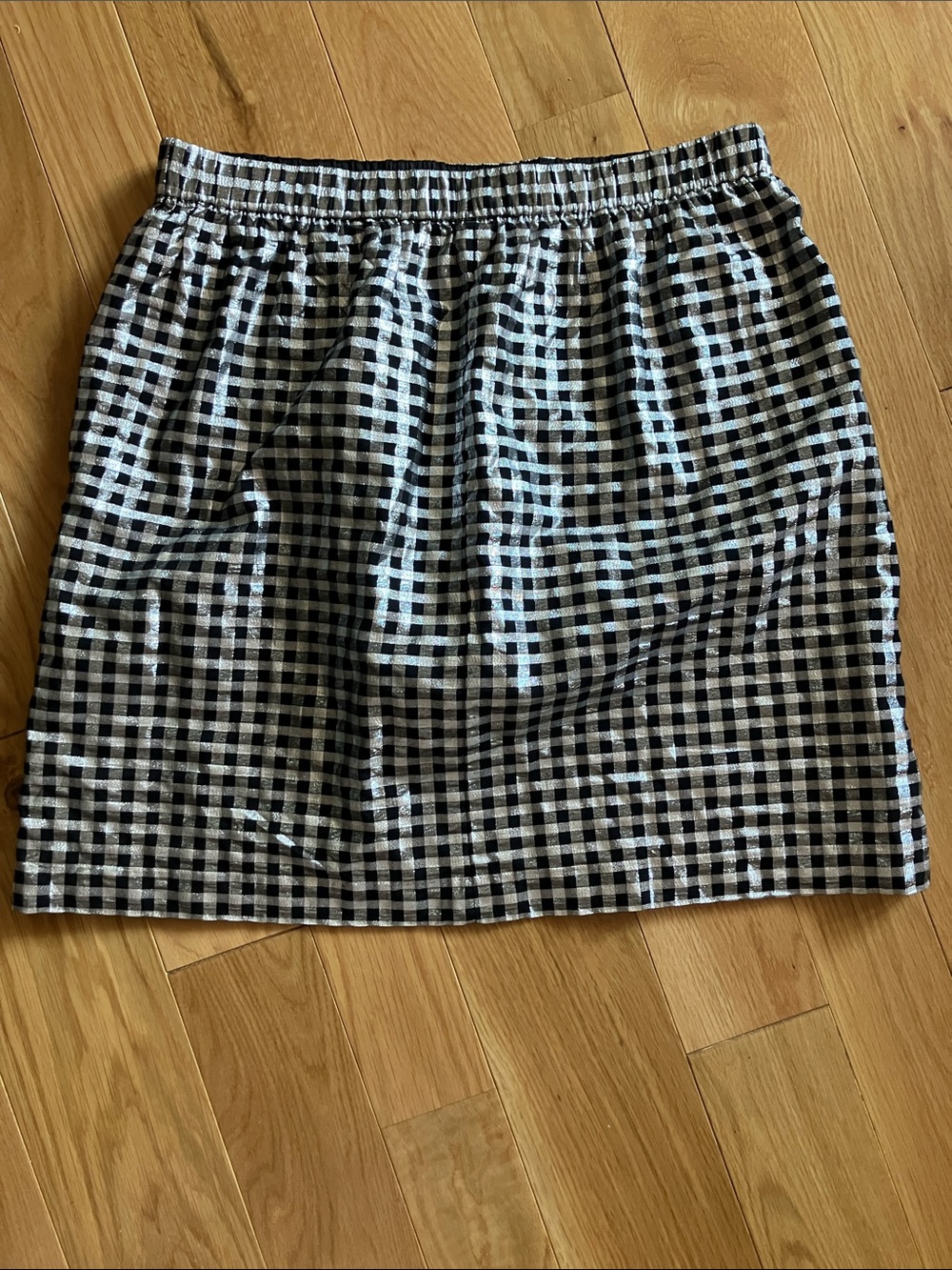 J. Crew Black and White Gingham Mini Skirt - Picture 4 of 6
